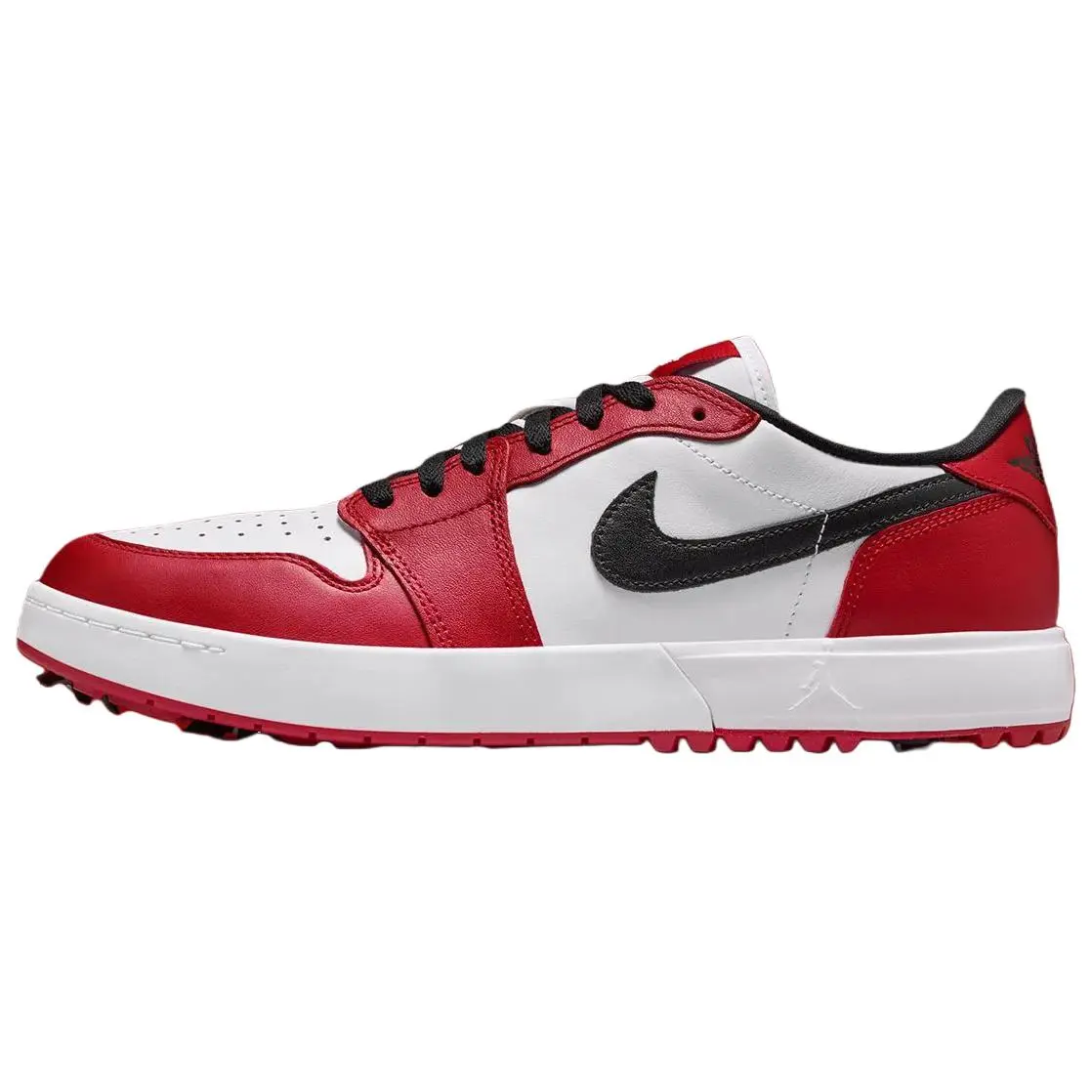 Air Jordan 1 Low Classic Golf Spike - 'Chicago', for Golf Course Use, Available in Half Sizes, Narrow Fit