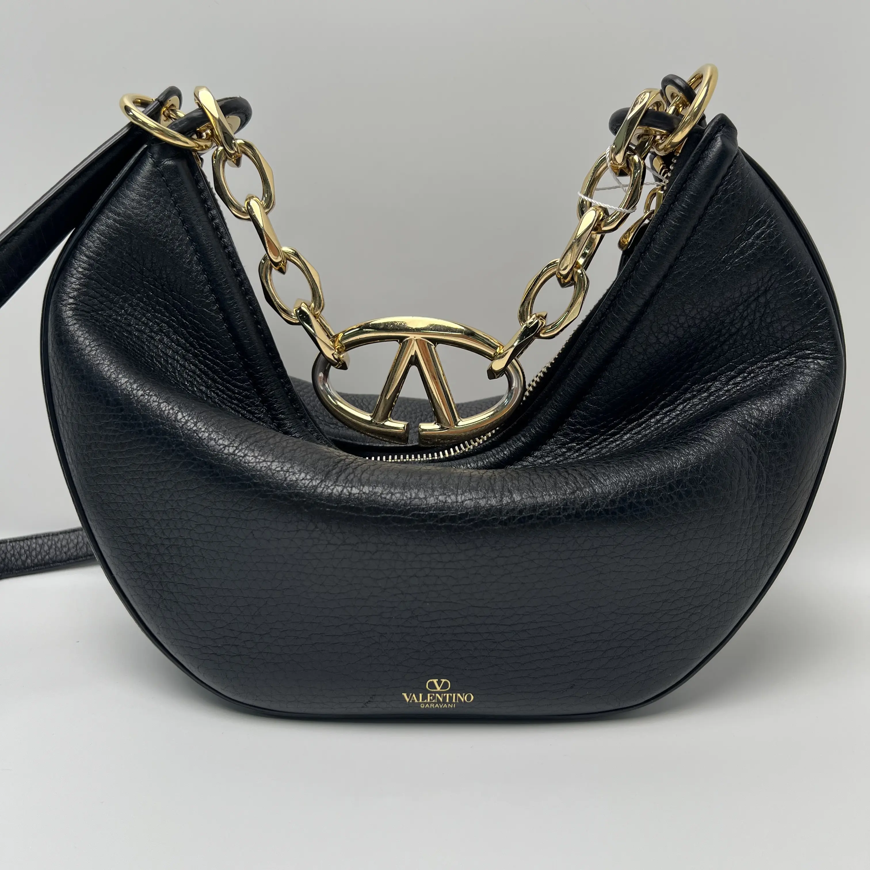 Pre-owned Valentino Calfskin Shoulder Bags Garavani Black Shoulder Bag T10384249