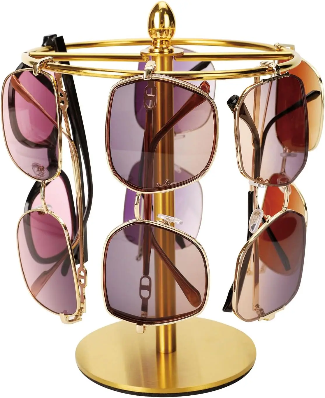 Sunglasses Organizer Display Stand, Eyeglass Holder Rack for 12 Pairs of Glasses, Stainless Steel ()