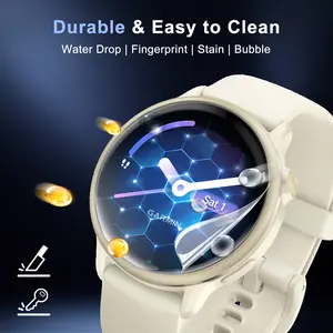 JavoYion 6-Pack Screen Protector for Garmin Vivoactive 6/5, High Clarity Soft Film, Touch Sensitive, Anti Scratch, Bubble Free, Flexible Screen Protector