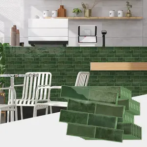 Brick Pattern Self-Adhesive Wall Stickers, Waterproof Wallpaper for Living Room Kitchen Bathroom, Marble Style, 20/40 Sheets