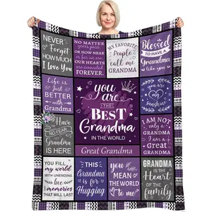 Great Grandma Gifts,Grandma Birthday Gifts,Birthday Gifts for Grandma,Gifts Ideas for Grandma,Grandma Blanket,Mother's Day for Grandma Grandmother 50"x60"