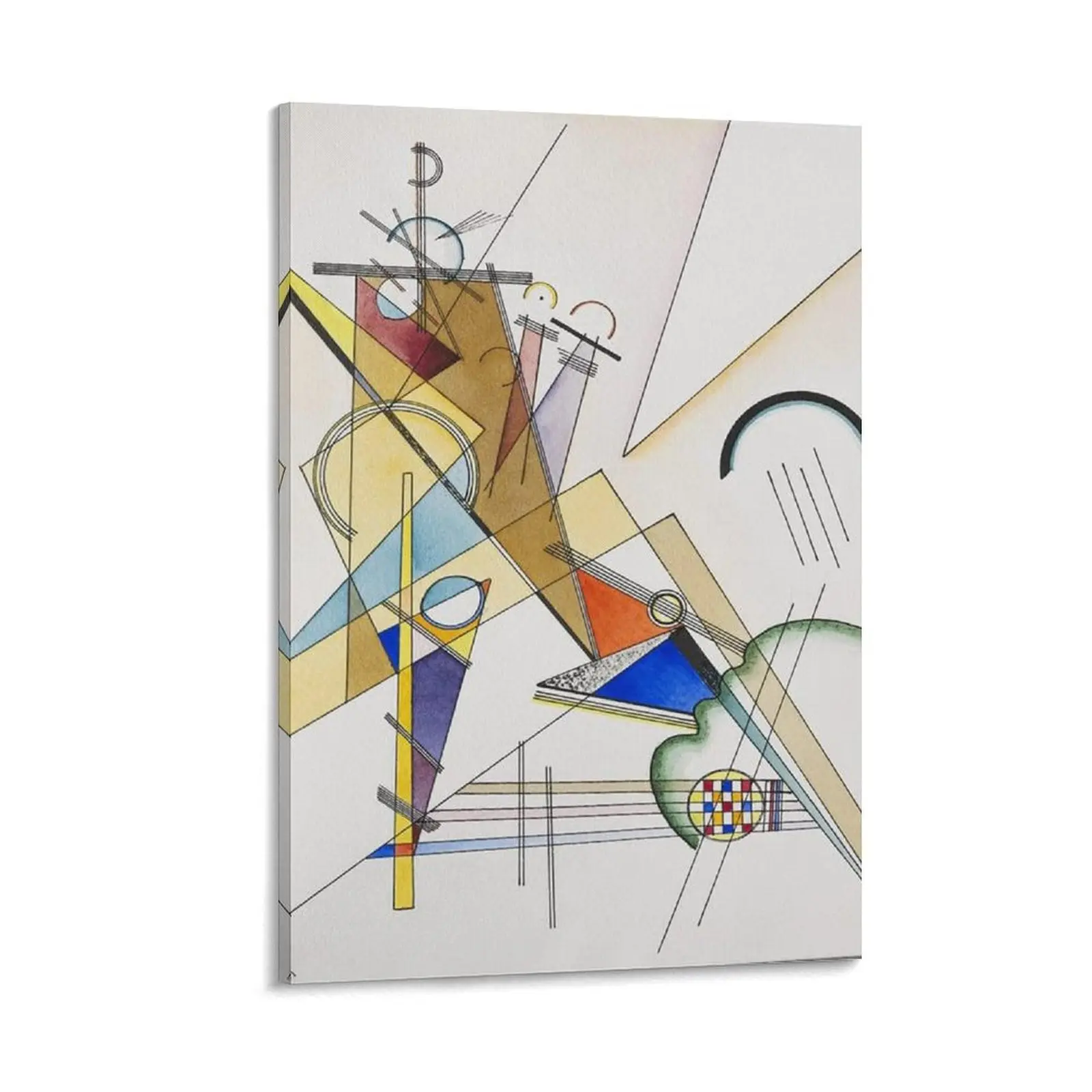 Gewebe 1923 by Wassily Kandinsky Classic Art Reproductions Abstract Gallery Wrapped Canvas Canvas Poster Bedroom Decor Sports Landscape Office Room Decor Gift Frames Ornaments Decoration Photo Wall Artistic Print Frame-Style