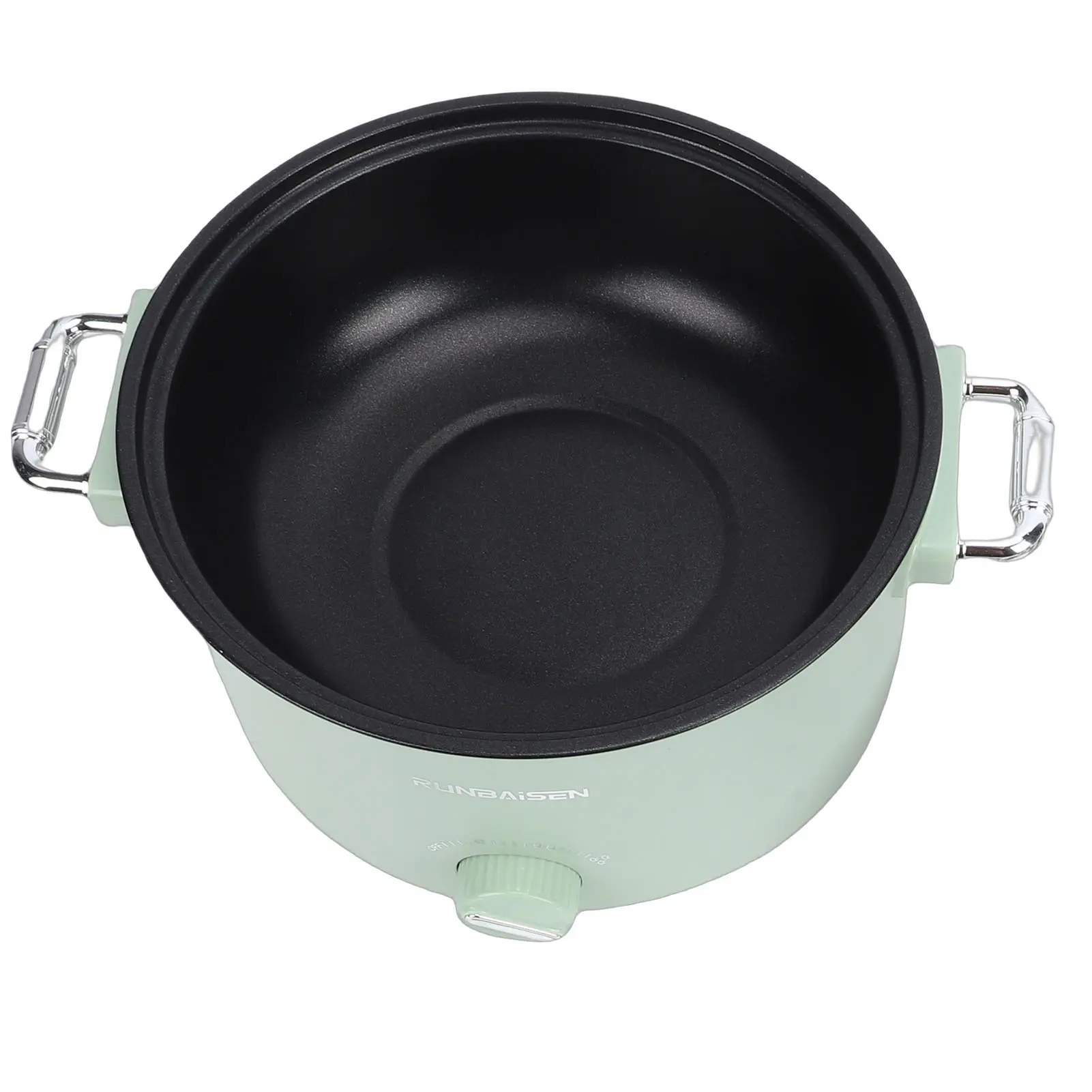 Electric Hot Pot 800W 3L Food Grade Nonstick Coating Multifunctional Electric Cooker with Steam Basket for Steak Rice Noodles Soup