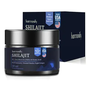 HARMONIFY Shilajit Pure Himalayan Resin for Men and Women, Gold Grade with Fulvic Acid & 85+ Trace Minerals Complex, 1,1 Oz & 60 Day Servings