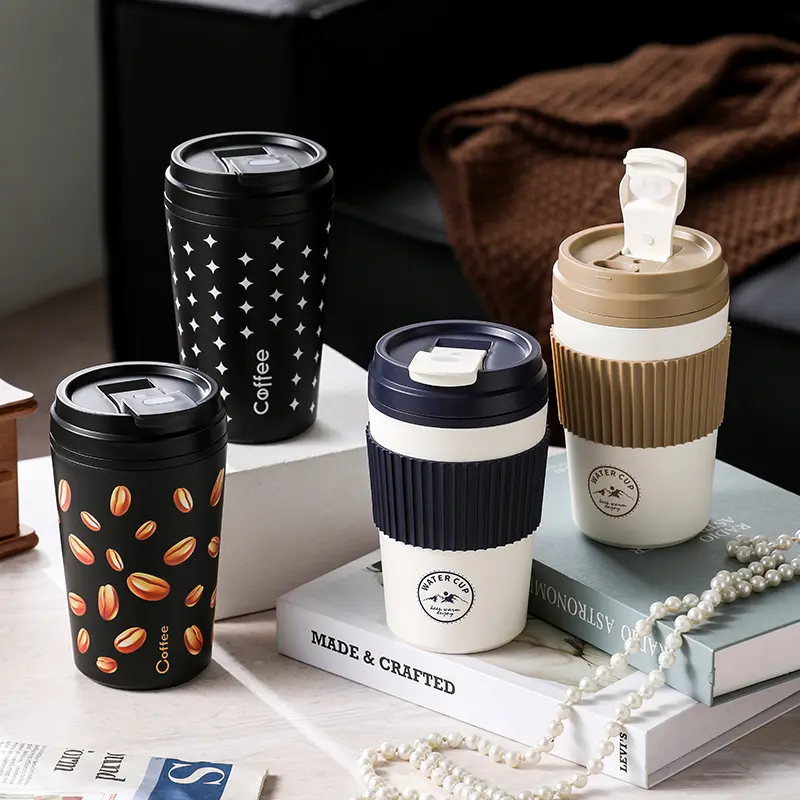 Stainless Steel Vacuum Insulated Flask Tumbler (480ML/17oz) - Leak-Proof Drinkware with Lid for Coffee, Tea, Flasks