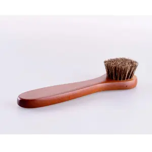 Manufacturer of horsehair brush and wooden handle shoe brushes for wholesale. Leather shoe polishing shoe oil brush, shoe polish eraser, suede leather size and type brush.