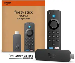 Amazon Fire TV 4K Max Streaming Device, Wi-Fi 6E, 16 GB - Black