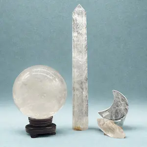 Clear Quartz Crystals - Natural Stones, Intuitively Chosen | Crescent Cast