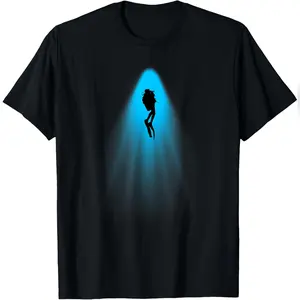 Scuba Diver - Ocean Underwater Scuba Diving Freediving T-Shirt Relaxed Fit Cotton T-Shirt