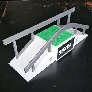 3DXYZ Infinity Zenith A-Frame Kit | Modular Magnetic Fingerboard Obstacle | Part of the Infinity Plaza System | Builds with All Z Blocks | Includes Rails, Grass Pad & Custom Sign Frame