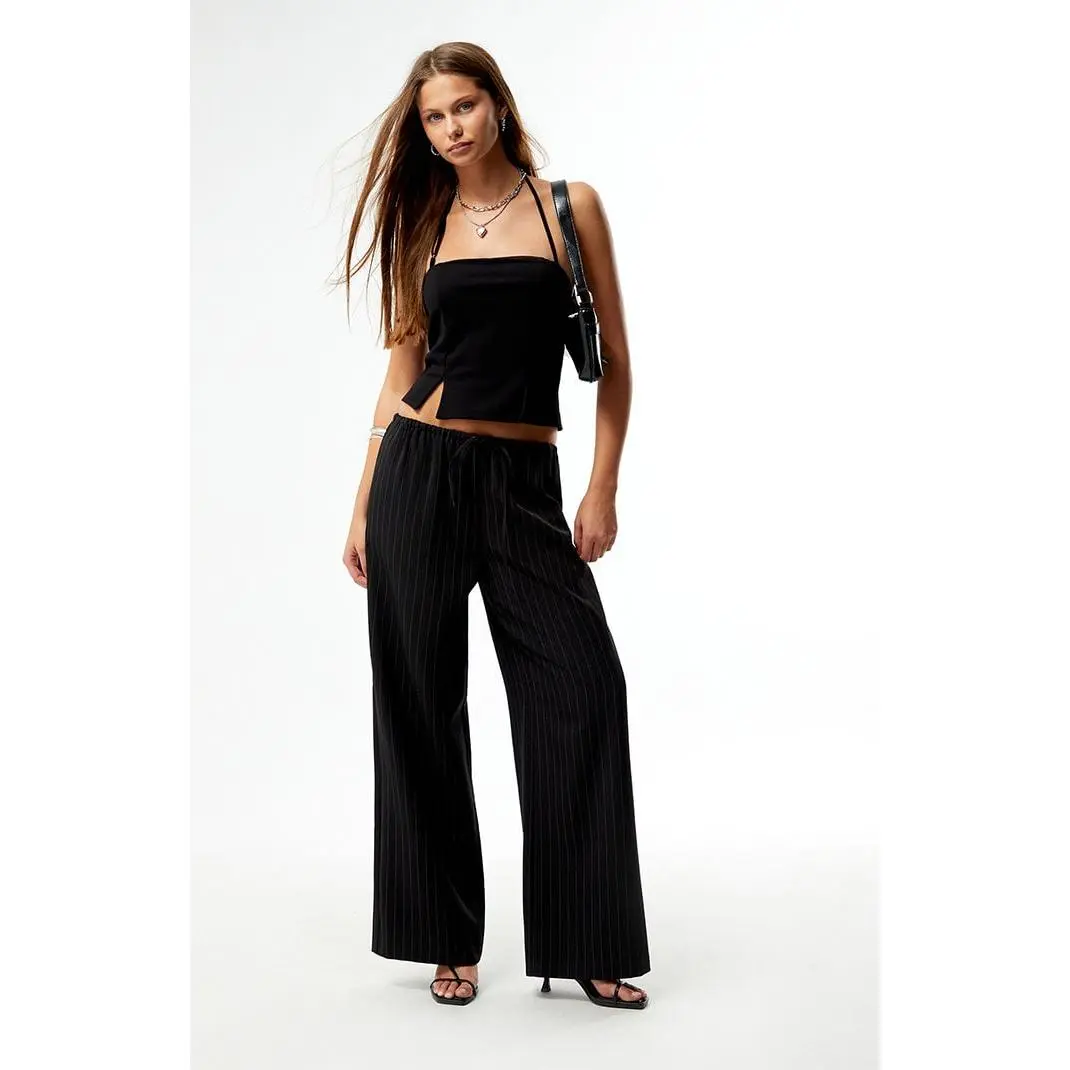 Pacsun Women's Easy Pinstripe Baggy Pants