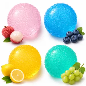 Crystal Mochi Squishy Ball - Handmade TPR Squeeze Stress Relief Toy Fidget  toys for Relaxation & Gifting