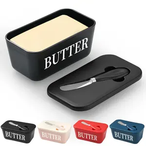 1 set of elegant, covered butter box set, easy-to-clean butter preservation box, butter jar, Food Storage Set – suitable for refrigerator storage, easy to clean surface, ideal for households, weddings, camping, parties, and outdoor activities.