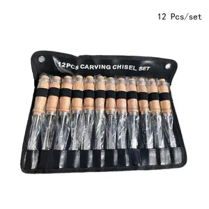 12-Piece Carving Knife Set, Engraving Chisels for Woodworking DIY Projects, Includes Storage Bag, Essential Hand Tool Kit, Woodworking Tools