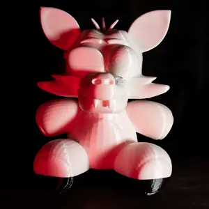 Foxy Plushy 3d Print 11in Tall, Five Nights At Freddy's