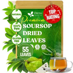 Premium Soursop Graviola Dried Leaves, Natural Leaves, Whole Soursop Leaves, Wildcrafted, Graviola, Soursop, Hoja Guanabana, Soursop Loose Leaf Herbal Tea, No Gluten, Vegan Beverage
