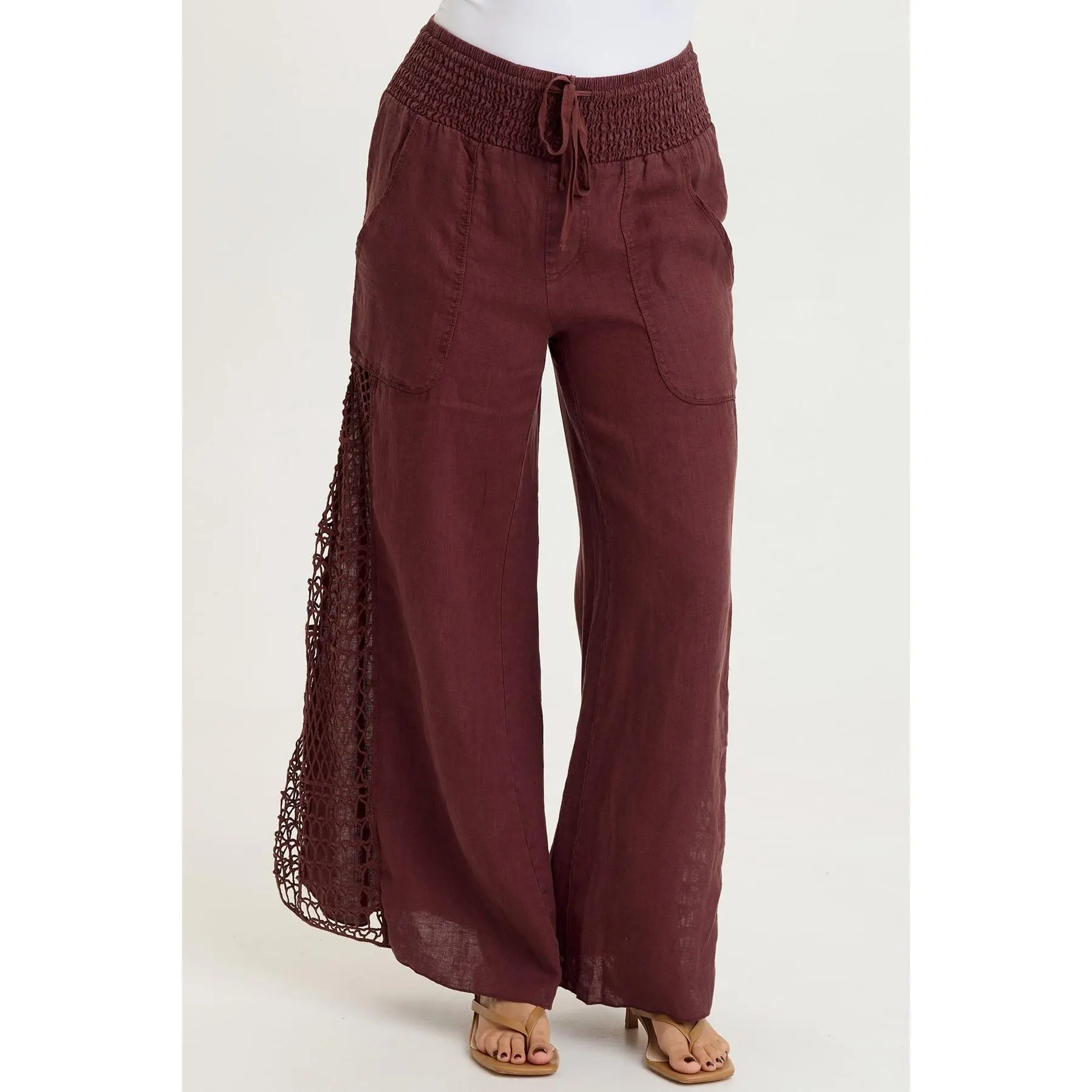 Garcia Linen Crochet Pant