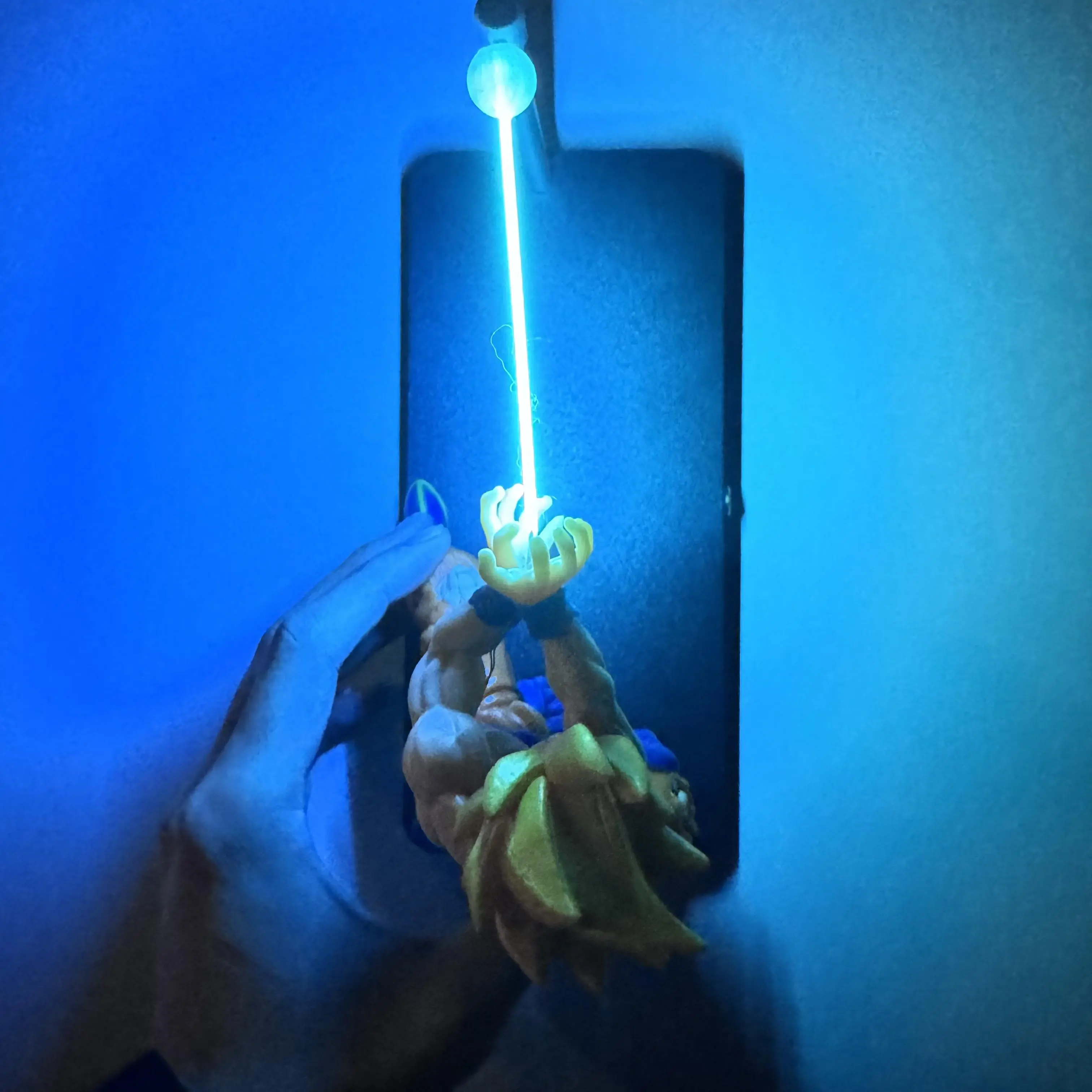 Energy Wave Magnetic Levitation Nightlight with Premium Dragon Ball Action Figure - Enhanced Material, Crafted Packaging, House Decoration for 12 Years Above Anime Lovers, Fantasy & Sci-Fi Birthday Gift