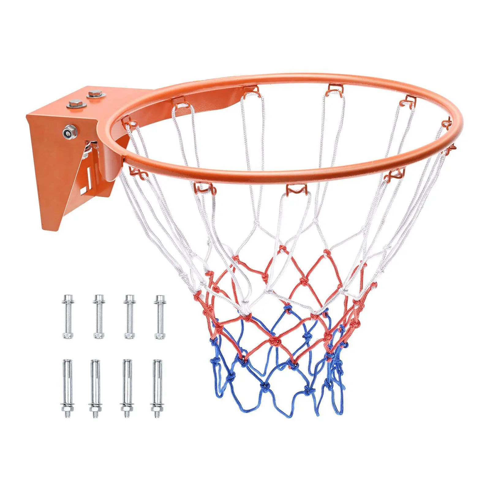 【SummerFinds】VEVOR Basketball Rim,  Wall Door Mounted Basketball Hoop, Heavy Duty Q235 Basketball Flex Rim Goal Replacement with Net, Standard 18" Indoor and Outdoor Hanging Basketball Hoop for Kids Adults