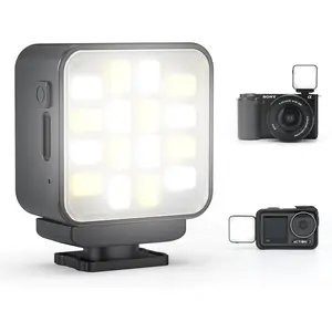 MINI  Fill Light for  Action 3/4/5 Accessory, Led Portable Compact Video Light for Vlogging, Action Camera Mini Magsafe Selfie Light Cold Shoe Fit for Camera Cellphone Tripod Holder