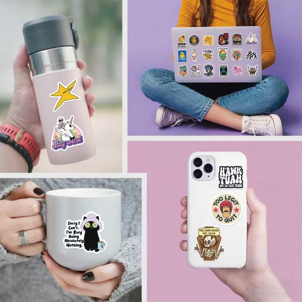 130PCS Funny Stickers For Adults, Spoofing Emojis In Daily Life, Cartoon Pattern Humorous Sticker Set|Suitable For Laptops, Helmets, Workplaces, Water Bottles,Mobile Phones|Vinyl, Waterproof, No-trace Stickers 130PCS Funny Stickers For Adults, Spoofing Emojis In Daily Life, Cartoon Pattern Humorous Sticker Set|Suitable For Laptops, Helmets, Workplaces, Water Bottles,Mobile Phones|Vinyl, Waterproof, No-trace Stickers