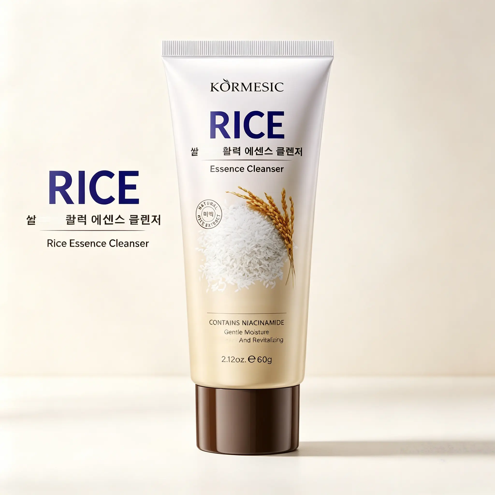 [KORMESIC]Niacinamide  Foam Cleanser, Gentle  Facial Wash – Deep Hydration & Skin Glow Boosting, Improve Dull Skin,  – 60g