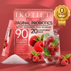 IKOTIET Women's Prebiotic + Probiotic Mixed Drink | Supports healthy pH balance, protecting women's health | Delicious Arctic Raspberry Flavor 1 box (20 sachets) + 1 free sample pack vivonu black friday Healthcare Dietary Fitness Supplement Edible Optimum