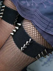 Punk Thigh Ring Garters, Underwear, Fashion Streetwear Style, Rock Chic, Unisex, Anti-Wrinkle Fixed Design, Perfect for Nightclubs & COS Wear, For Trendy Couples, Ideal Gift for Valentine's Day & Qixi Festival, Cross-border Erotic Accessories