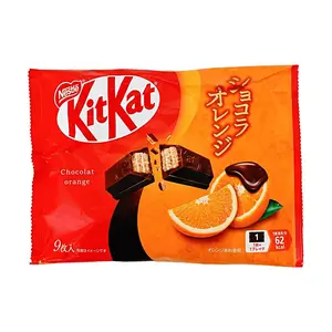 Nestle KitKat Orange Flavor Wafer Chocolate Snack, 9 Pieces, Japanese Import