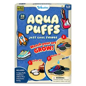 Skillmatics 3D Art Kit - Aqua Puffs, Mess-Free Fun, Magical Craft Activity, Travel Toys, DIY Decor, Creative Gifts for Girls & Boys Ages 4 to 10