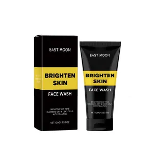 East Moon Men's Facial Cleanser Moisturizing Gentle Hydrating Dense Foam Deep Clean Non-Tightening