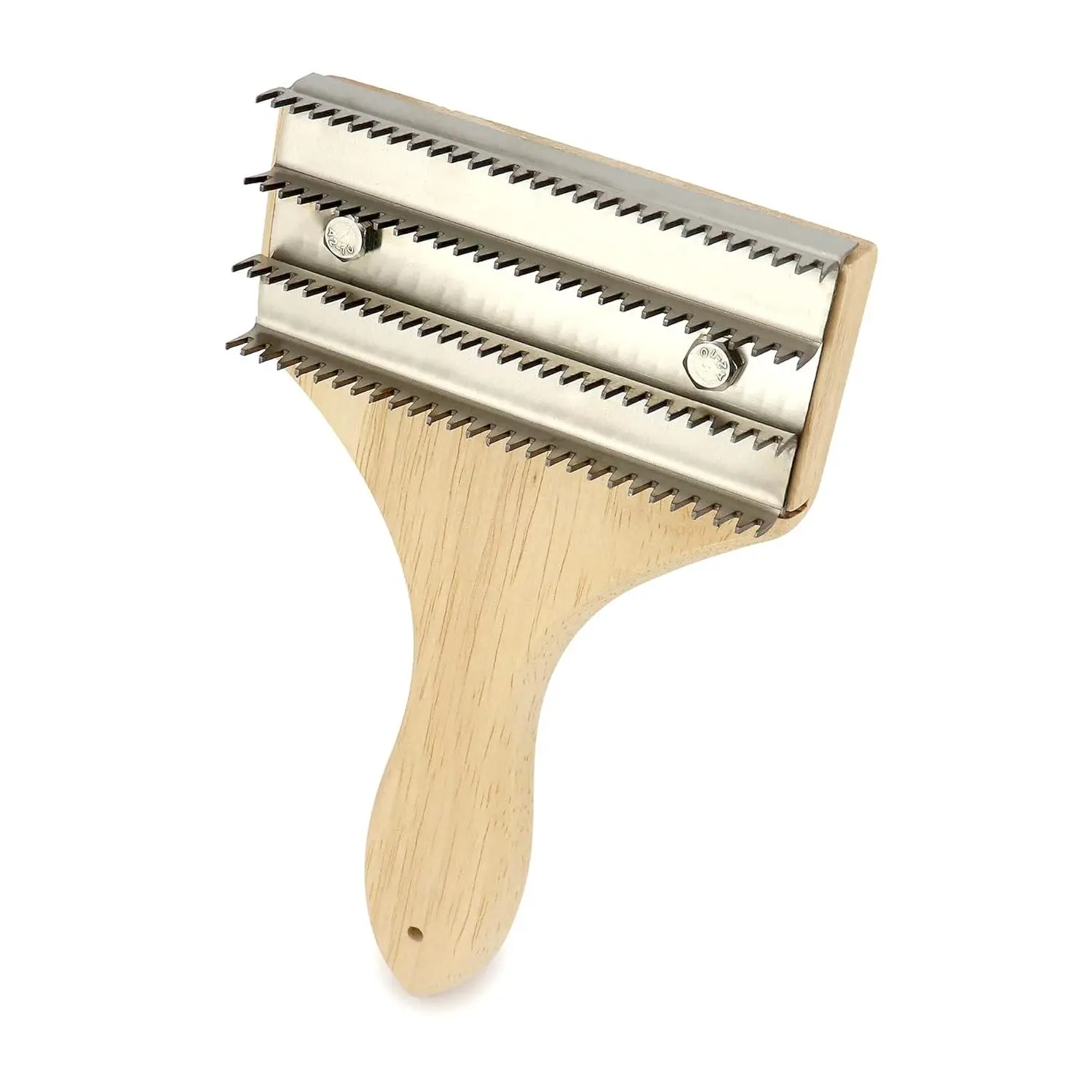 Buffing Wheel Rake - 7-7/8" L x 4 3/4" W Effortlessly Remove Residual Compounds and Metal from Buffing Wheels and Airway Buffing Pads, Stainless Steel Polishing Rake