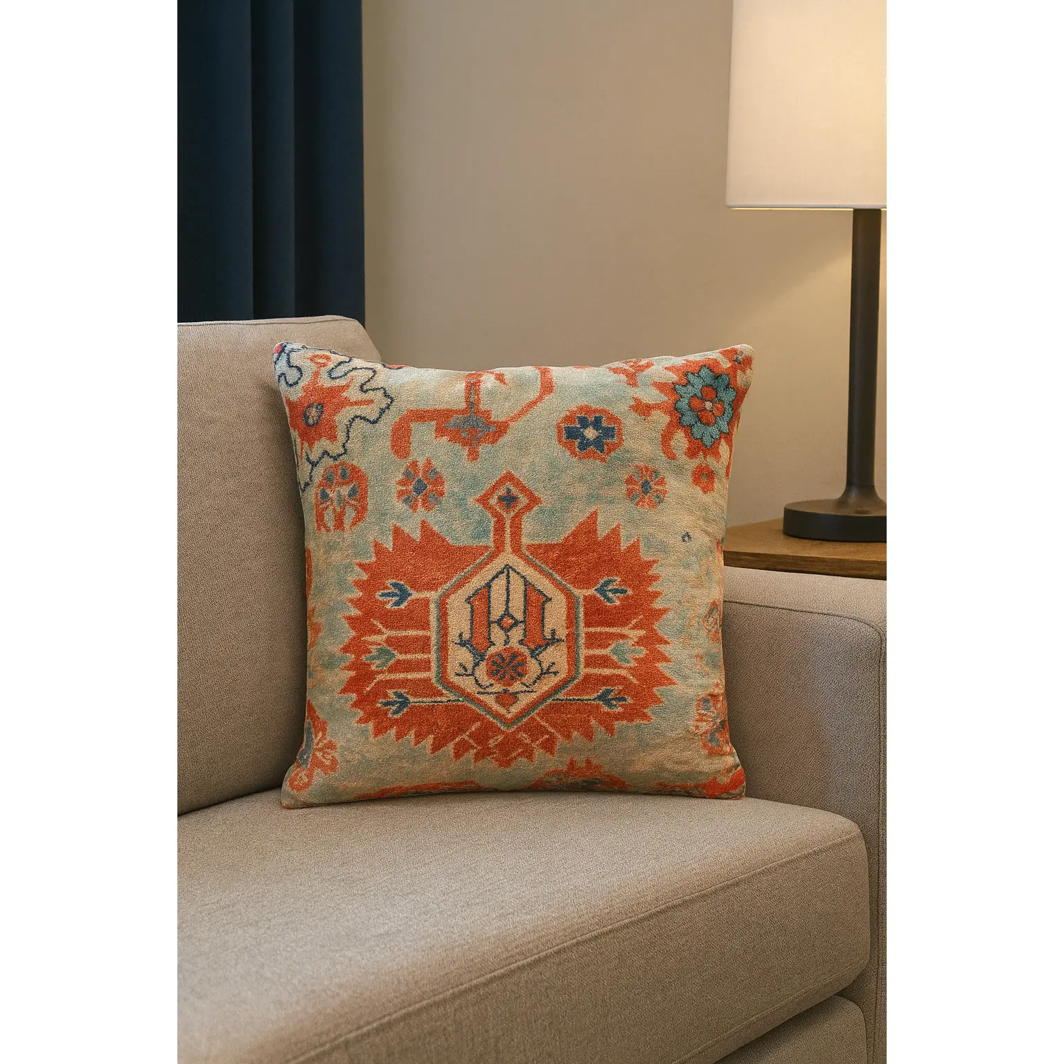 Persian-Inspired Comfy Cushions - Decorative, Colorful Plush, Double-Sided Cushion Covers with Identical Design on Both Sides for Sofa, Household Textile Accessories