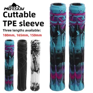 Adjustable Rubber Bicycle Handlebar Grips Set, Includes Pair of Bar Plugs, Available in 150mm/165mm/180mm Sizes, Sports Equipment Accessories