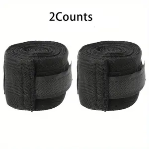 Boxing Wristband, 2 Counts/set Elastic Sports Wristbands for Men & Women, Fitness Wristband Suitable for Boxing, Martial Art, Jiu Jitsu, Wrestling, Portable Gym Accessories, Wrist Straps, Boxing Training Band, Boxing Equipment