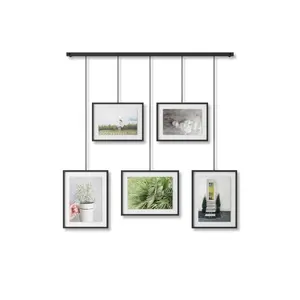 27.38" x 31.25" Exhibit 5 OPPD Multiple Image Frame Black - Umbra: Modern Gallery-Style Wall Decor