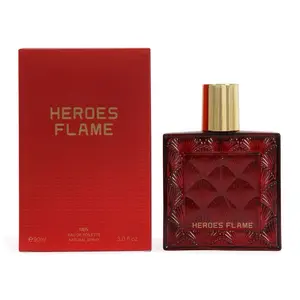Heroes Flame for Men Eau de Toilette 90ml Long-lasting Fresh Aroma Ideal for Everyday Wear Signature Scent