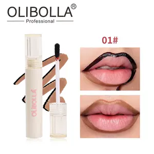 OLIBOLLA Peel Off Lip Liner - Waterproof & Long Lasting Up to 8 Hours, All Day Wear No Smudging, Non-Stick Lip,Long Wearing Lip Liner Liner Pencil, Cosmetic, Lipliner, Peel Off Lipliner, Smooth Daily