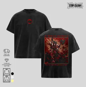 Warhammer 40k - Death Metal Game Vintage Oversized Washed Tee, Ultramarine Unisex Heavyweight Cotton T-shirt, Menswear Top Tshirt Streetwear, Hoodie Washed