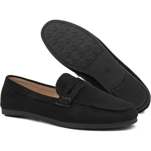 UBFEN Womens Penny Loafers Comfort Lightweight Slip On Flats for Work Leisure Spring Fall