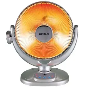 212 MAIN Optimus H-4438 14-Inch Oscillating Radiant Dish Heater with Remote Control, Adjustable Heating, Cool-Touch Heat-Safe Design, Radiant Heat