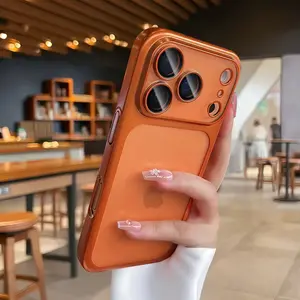 High Quality Electroplated Frosted PC Phone Case for iPhone 17 Pro Max Air Anti-Drop Lens Protection Hard Case Protective Cover with Stylish Frosted Finish