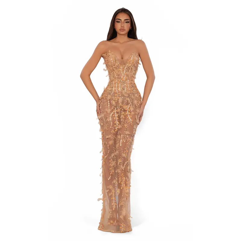 burgundy and gold dress - TikTok Shop