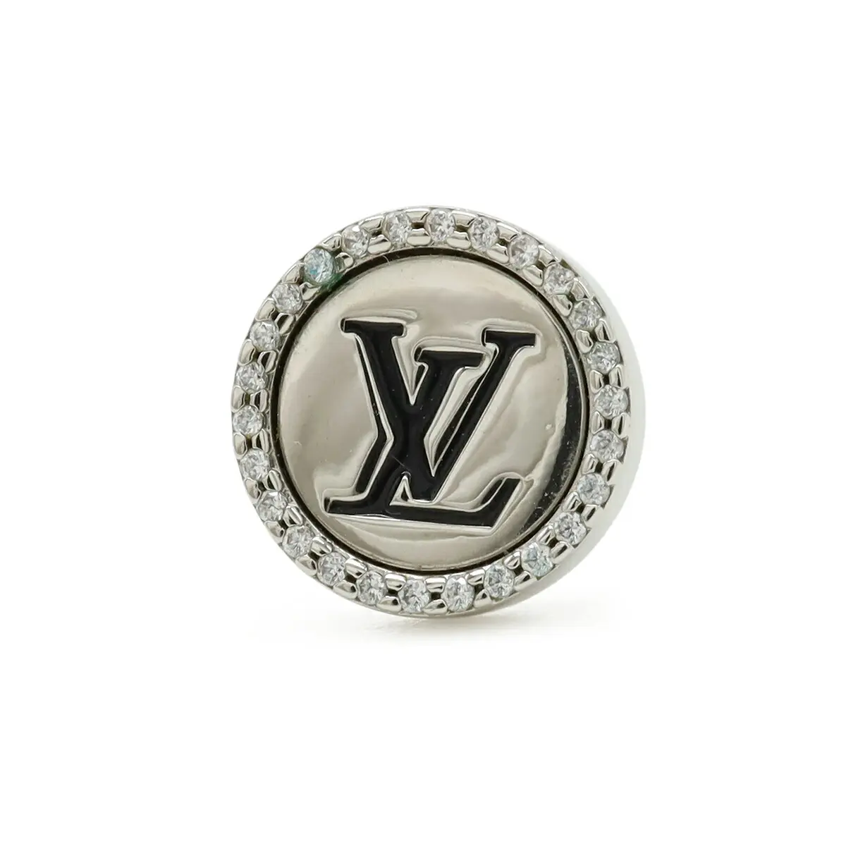 Pre-owned Louis Vuitton Zinc Alloy Small Leather Goods LV Sparkle Stud Earring Single