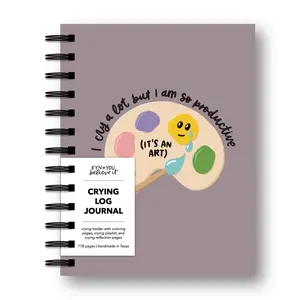 Cry A Lot / Productive Mini Crying Log - Daily Emotions Tracker Notebook - Crying Journal And Feelings Tracker for Anxiety & Stress Relief Stationery Office Supplies Sticky Note