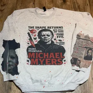 Crewneck sweater vintage with paint splatter