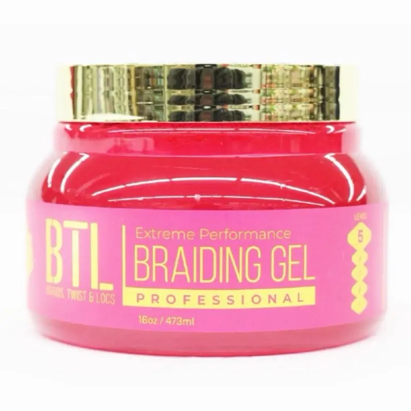 BTL Braiding Product for Hair Control, Professional Styling with Extreme Hold for Neat & Secure Braids, Hair Control Gel, Neat Braids
