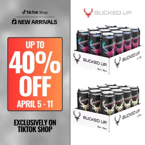 Bucked Up Energy Drink 1 Case [12 Count] Sport Beverage