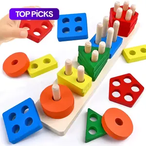 Wooden Shape Sorter Toy, 1 Set Colorful Shape Sorter Toy, Montessori Toy, Educational Toy for Kids, Learning Toy for Toddlers #TOP PICKS